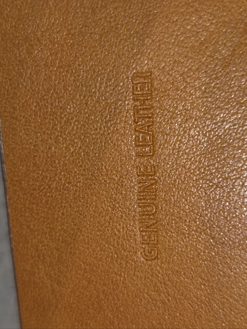 Cole Haan Brown Leather Belt with Gold Ring Buckle